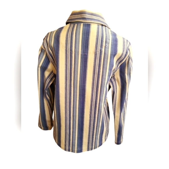 Vintage Sag Harbor Sport Denim Chambray Stripes button up Small - Picture 3 of 12